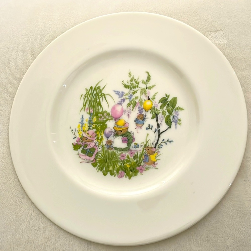 Royal Kent Bone China Plate Small Rare Mouse Party Made in England